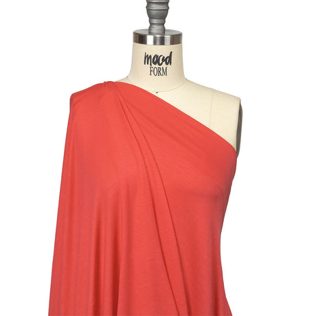 Ultra-Soft Rayon Jersey - Deep Coral - Cyrus Collection