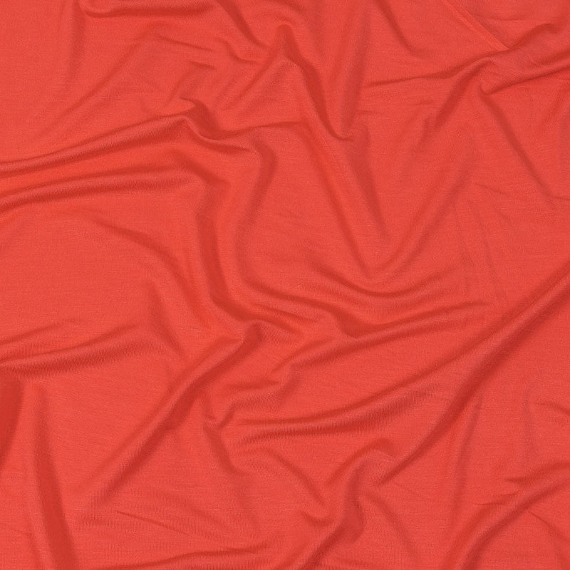 Ultra-Soft Rayon Jersey - Deep Coral - Cyrus Collection
