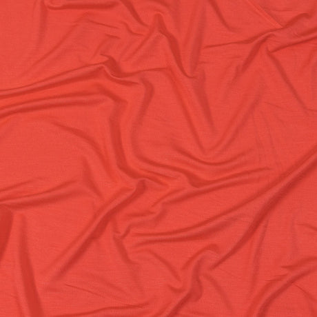 Ultra-Soft Rayon Jersey - Deep Coral - Cyrus Collection