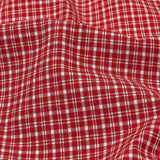 Pima Cotton Shirting - Red and White Plaid