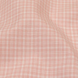 Pima Cotton Shirting - Pink and White Plaid