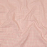 Pima Cotton Shirting - Pink and White Plaid