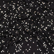 Black, White and Metallic Gold Foiled Hearts Brushed ITY Jersey