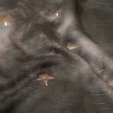 Pink, Olive and Metallic Gold Foiled Stars Slubbed Stretch Rayon Jersey