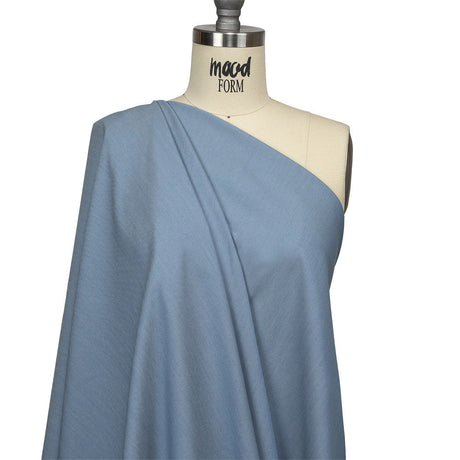Liz Claiborne Coastal Blue Stretch Polyester Chambray