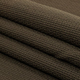 Teak and Turtle Green Net-Like Cotton and Polyester Novelty Woven