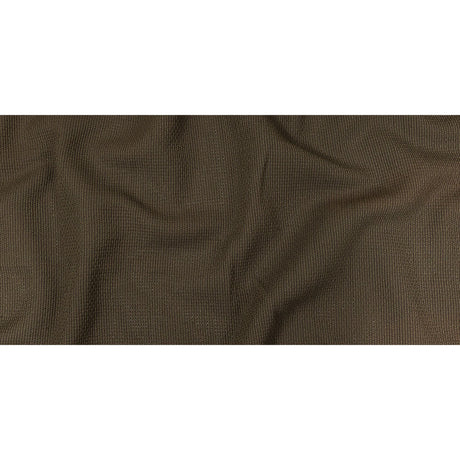 Teak and Turtle Green Net-Like Cotton and Polyester Novelty Woven