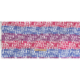 Mercerized Organic Egyptian Cotton Voile - Hot Pink, Blue and Purple Pronoun Stripes - More Than Words Print - Mood Exclusive Pride Collection