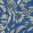 Mood Exclusive Light Blue Illustrated Cultivation Stretch Cotton Woven