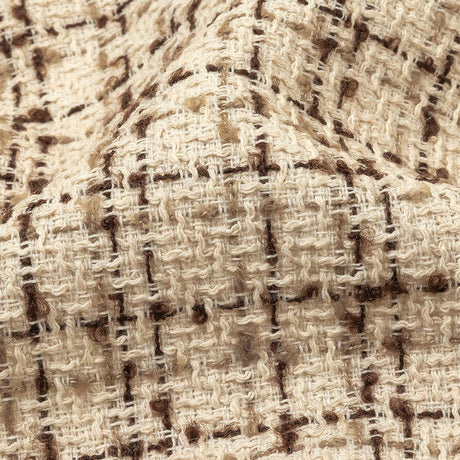Fog, Amphora and Rocky Road Plaid Tweedy Polyester Boucle