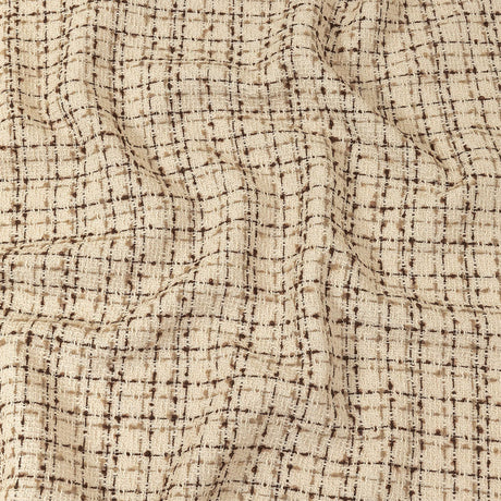 Fog, Amphora and Rocky Road Plaid Tweedy Polyester Boucle