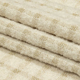 Rainy Day and Metallic Gold Plaid Polyester Boucle
