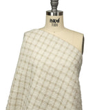 Rainy Day and Metallic Gold Plaid Polyester Boucle
