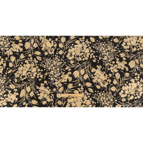 6-Ply Silk Crepe Print by The Row - Black and Cream Floral