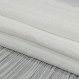 The Row Italian White Pleated Stripes Polyester Chiffon