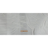 The Row Italian White Pleated Stripes Polyester Chiffon