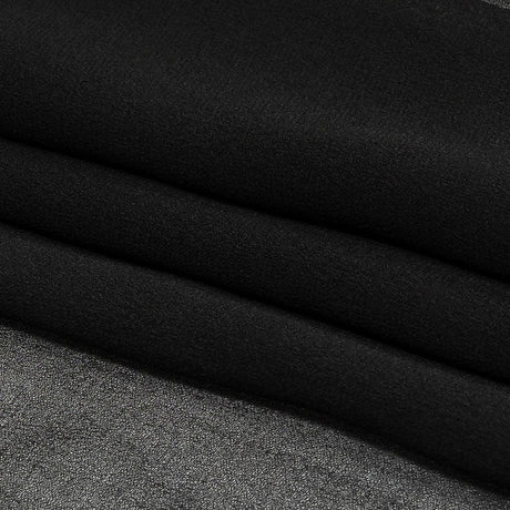 Black Polyester Chiffon