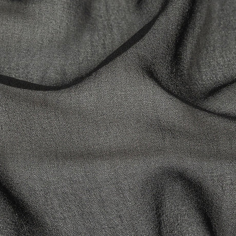 Black Polyester Chiffon