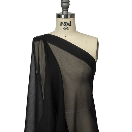 Black Polyester Chiffon