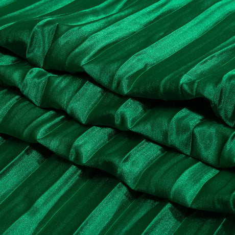 Pleated Stretch Satin - Grass Green - Andreas Collection