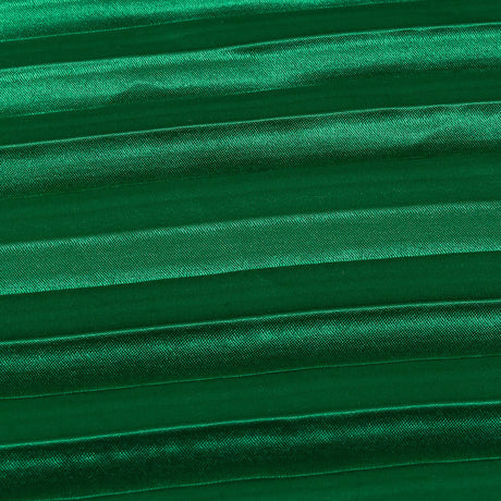 Pleated Stretch Satin - Grass Green - Andreas Collection