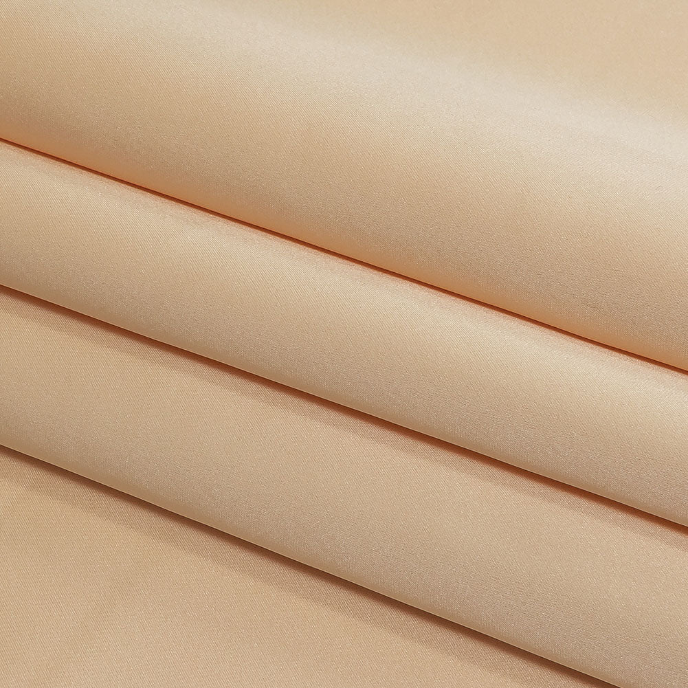 Carolina Herrera Italian Cream Peach Polyester Duchesse Satin