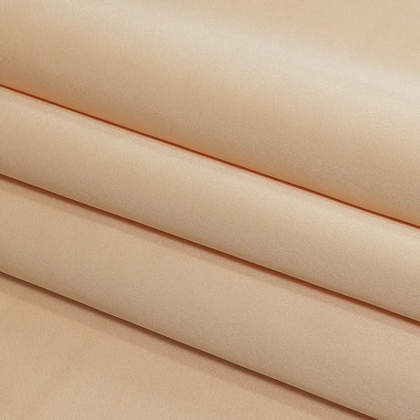Carolina Herrera Italian Cream Peach Polyester Duchesse Satin
