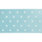Baby Blue and White Polka Dot Satin Ribbon - 1.5"