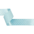 Baby Blue and White Polka Dot Satin Ribbon - 1.5"