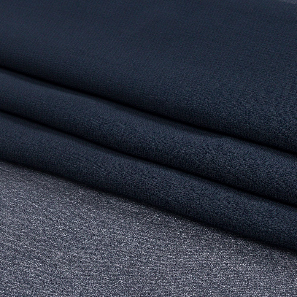 Navy Blue Rayon Chiffon