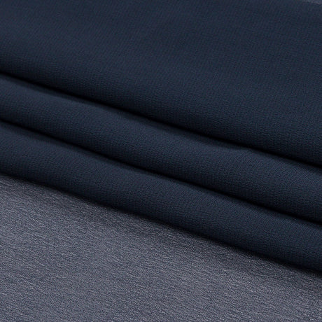 Navy Blue Rayon Chiffon