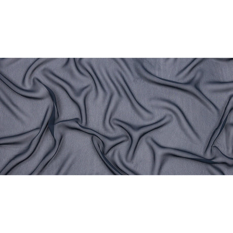 Navy Blue Rayon Chiffon