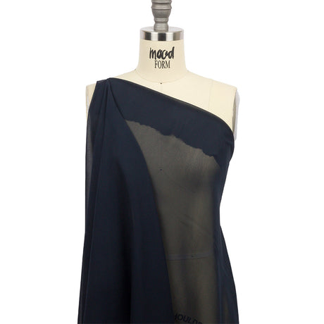 Navy Blue Rayon Chiffon