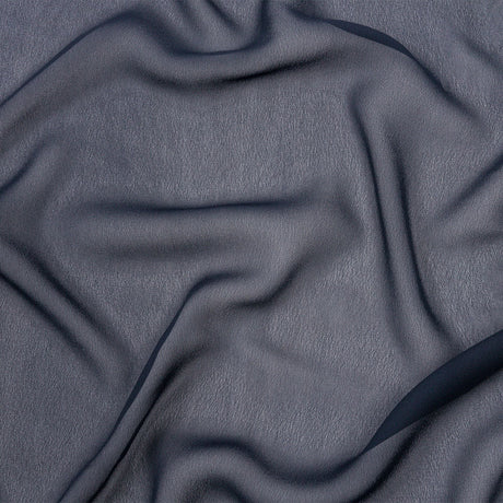 Navy Blue Rayon Chiffon