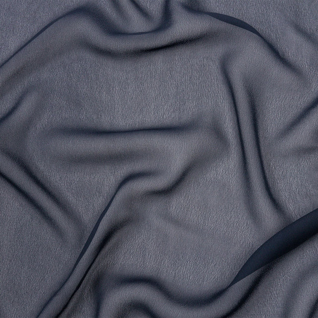 Navy Blue Rayon Chiffon