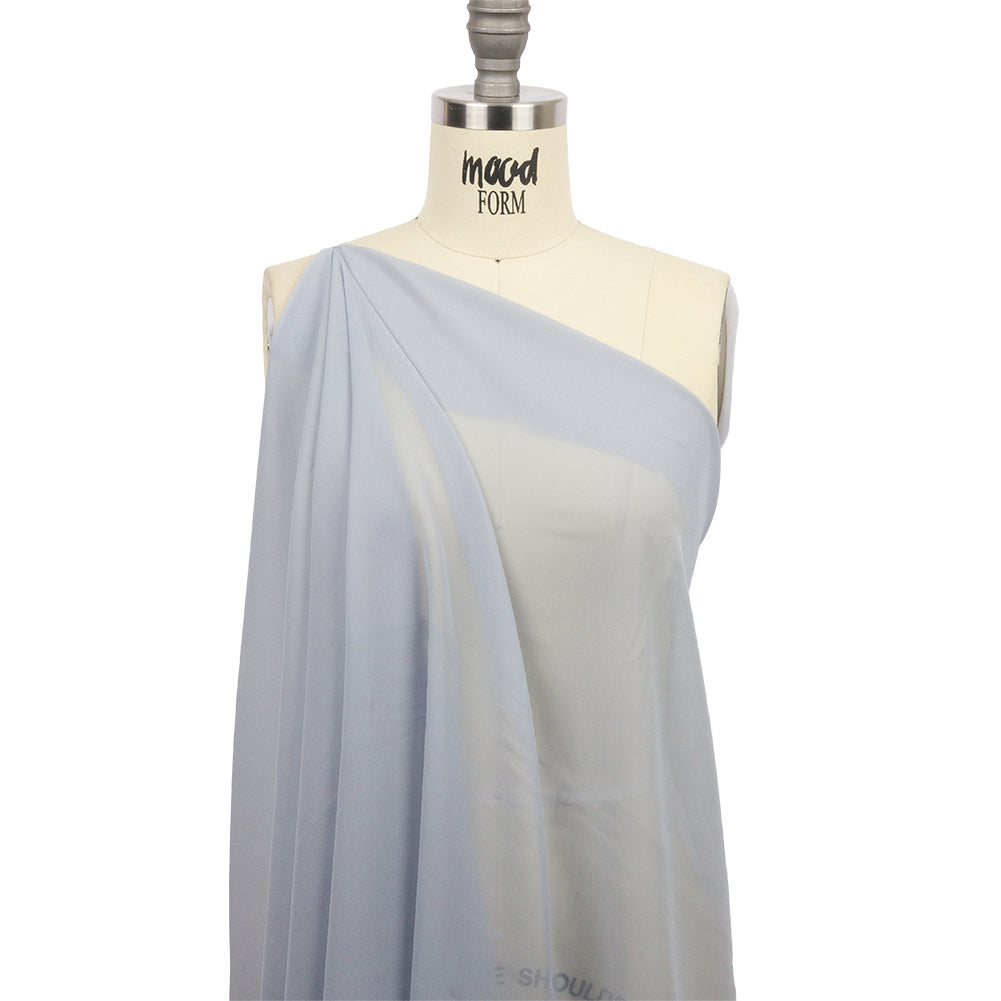 Dusty Sky Blue Rayon Chiffon