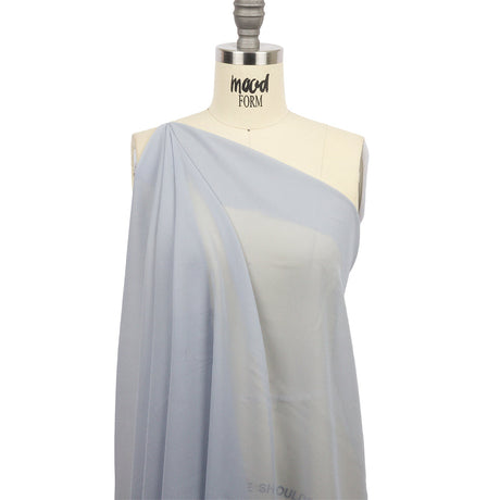 Dusty Sky Blue Rayon Chiffon