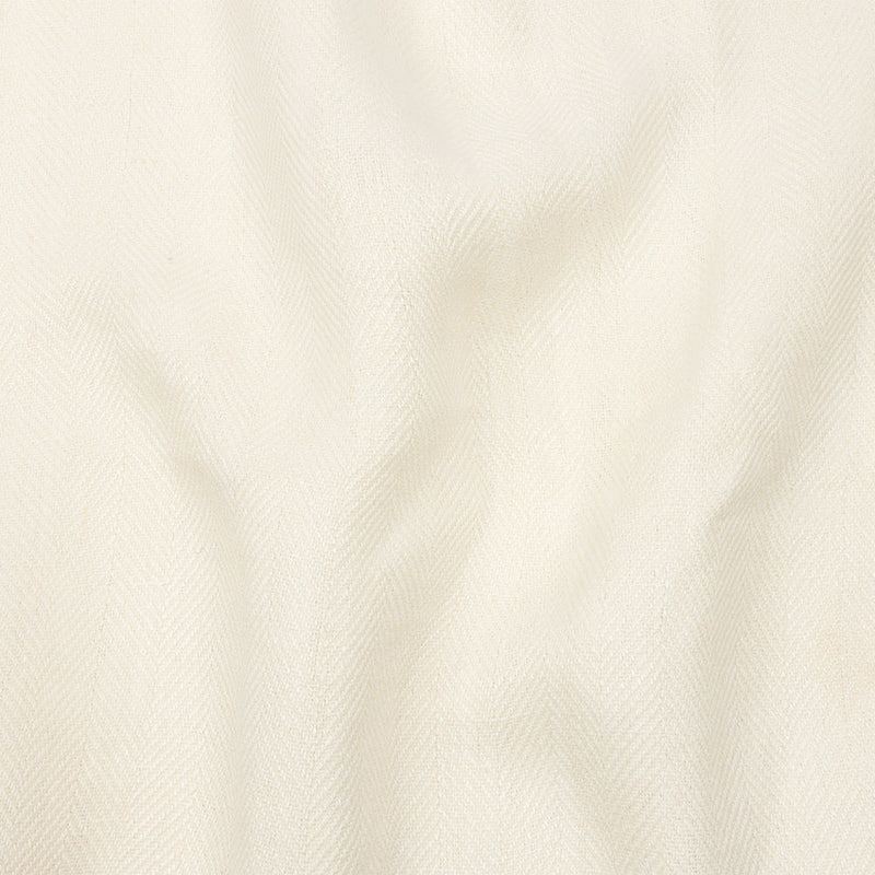 Ivory Herringbone Heavy Cotton Woven