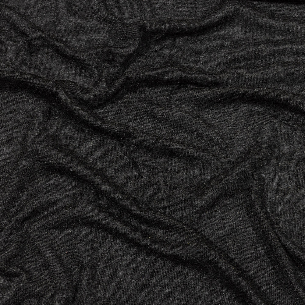 Heathered Charcoal Ultra Soft Stretch Rayon Jersey
