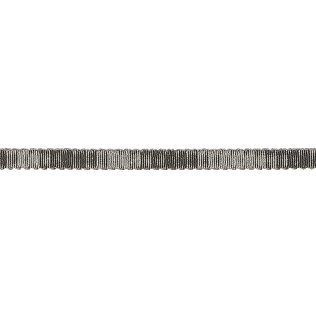 Forged Iron Recycled Polyester Petersham Grosgrain Ribbon - 4mm