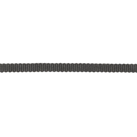 Black Recycled Polyester Petersham Grosgrain Ribbon - 4mm
