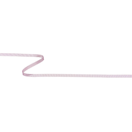 Light Pink Recycled Polyester Petersham Grosgrain Ribbon - 4mm