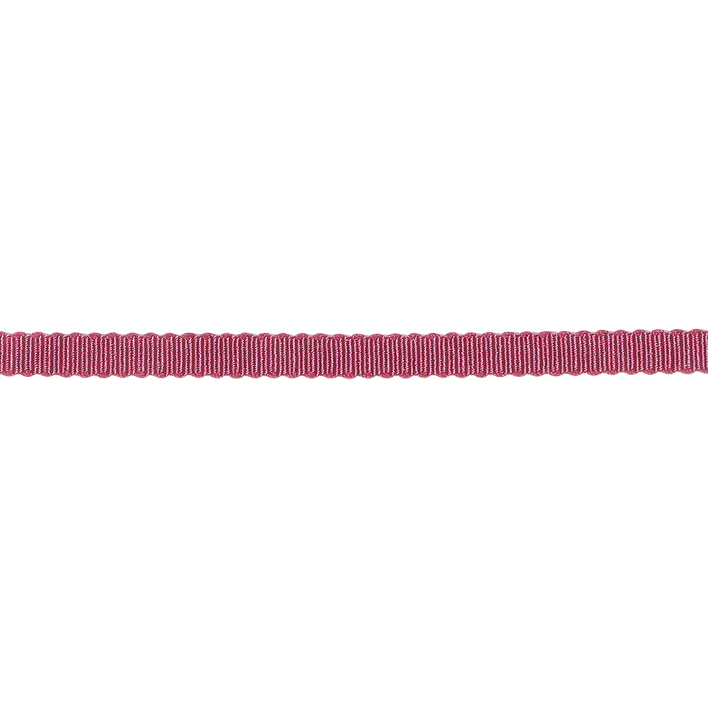 Dark Pink Recycled Polyester Petersham Grosgrain Ribbon - 4mm