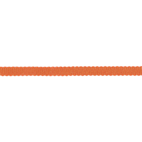 Red Orange Recycled Polyester Petersham Grosgrain Ribbon - 4mm