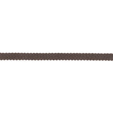 Dark Brown Recycled Polyester Petersham Grosgrain Ribbon - 4mm