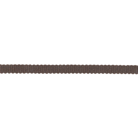 Dark Brown Recycled Polyester Petersham Grosgrain Ribbon - 4mm