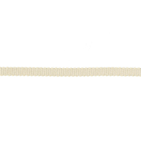 Almond Milk Recycled Polyester Petersham Grosgrain Ribbon - 4mm