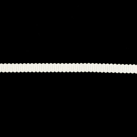 Cannoli Cream Recycled Polyester Petersham Grosgrain Ribbon - 4mm