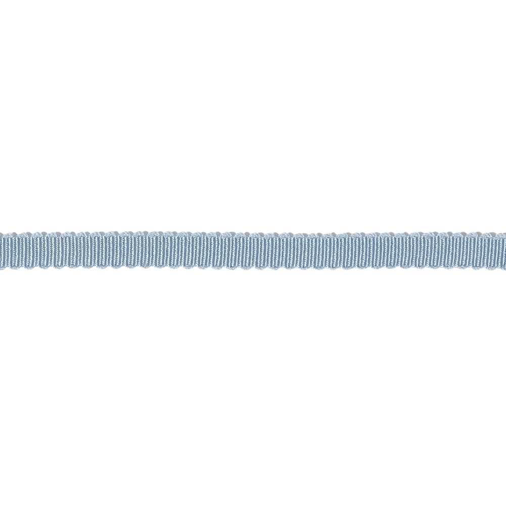 Dusty Blue Recycled Polyester Petersham Grosgrain Ribbon - 4mm