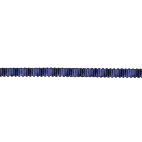Navy Recycled Polyester Petersham Grosgrain Ribbon - 4mm